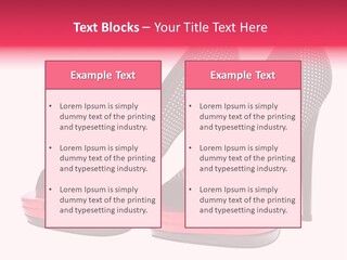 A Pair Of High Heeled Shoes With A Pink Heel PowerPoint Template