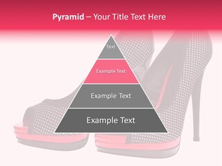 A Pair Of High Heeled Shoes With A Pink Heel PowerPoint Template