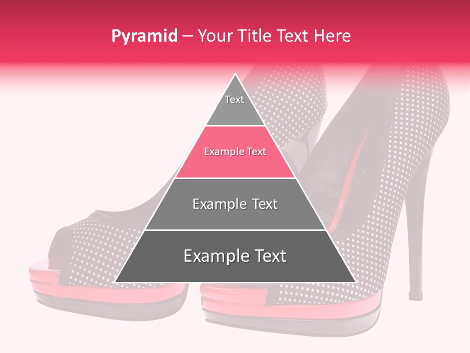 A Pair Of High Heeled Shoes With A Pink Heel PowerPoint Template