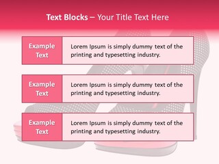 A Pair Of High Heeled Shoes With A Pink Heel PowerPoint Template