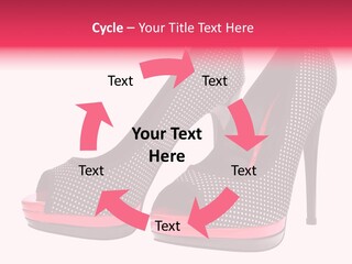 A Pair Of High Heeled Shoes With A Pink Heel PowerPoint Template