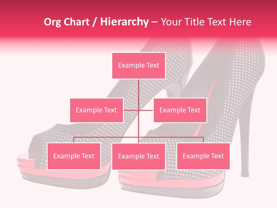 A Pair Of High Heeled Shoes With A Pink Heel PowerPoint Template
