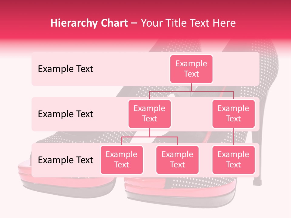 A Pair Of High Heeled Shoes With A Pink Heel PowerPoint Template