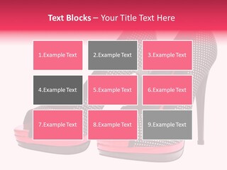 A Pair Of High Heeled Shoes With A Pink Heel PowerPoint Template