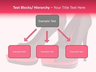 A Pair Of High Heeled Shoes With A Pink Heel PowerPoint Template