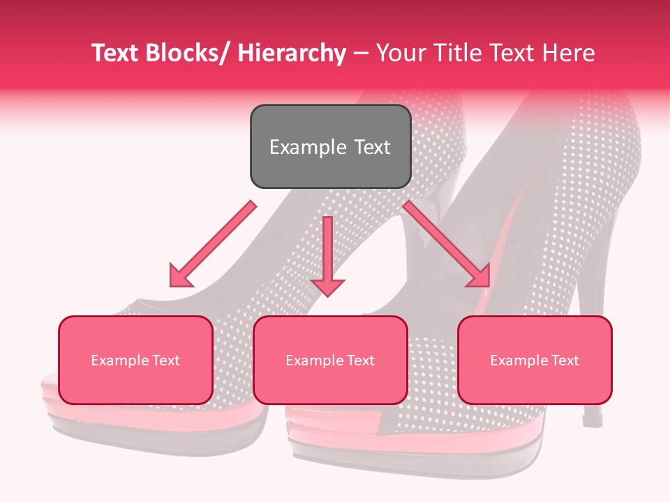 A Pair Of High Heeled Shoes With A Pink Heel PowerPoint Template