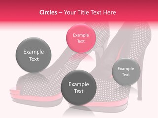 A Pair Of High Heeled Shoes With A Pink Heel PowerPoint Template