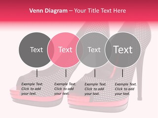 A Pair Of High Heeled Shoes With A Pink Heel PowerPoint Template