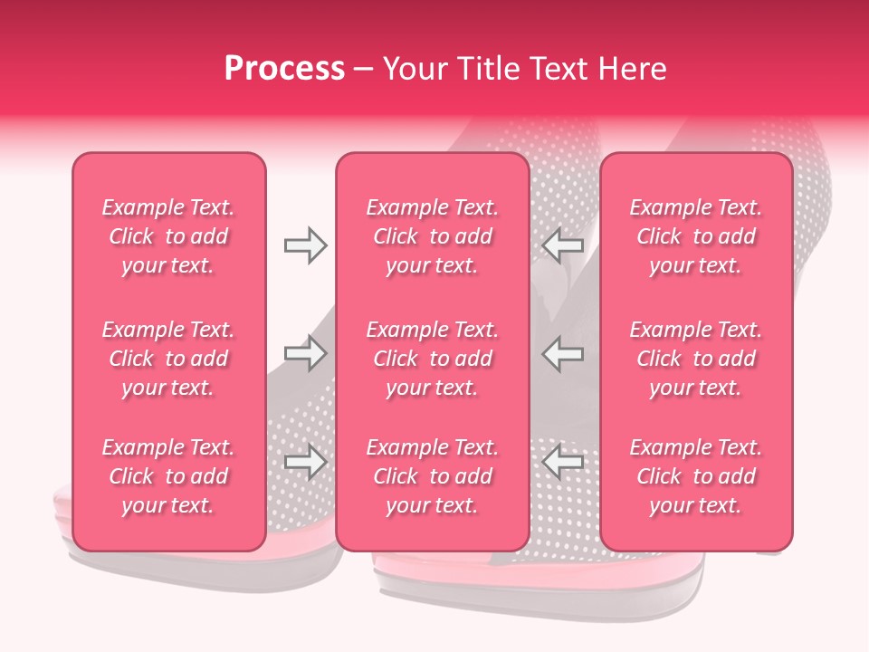 A Pair Of High Heeled Shoes With A Pink Heel PowerPoint Template