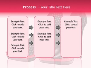 A Pair Of High Heeled Shoes With A Pink Heel PowerPoint Template