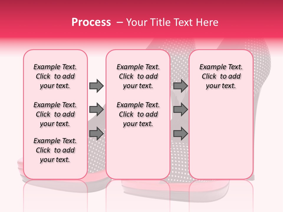 A Pair Of High Heeled Shoes With A Pink Heel PowerPoint Template