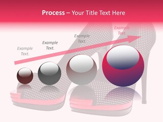 A Pair Of High Heeled Shoes With A Pink Heel PowerPoint Template