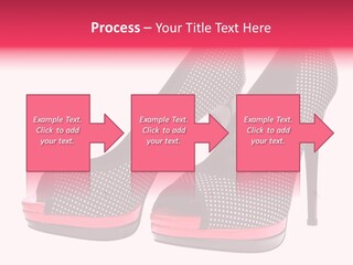 A Pair Of High Heeled Shoes With A Pink Heel PowerPoint Template