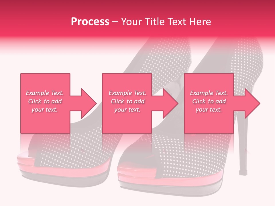 A Pair Of High Heeled Shoes With A Pink Heel PowerPoint Template