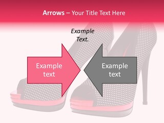 A Pair Of High Heeled Shoes With A Pink Heel PowerPoint Template