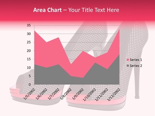 A Pair Of High Heeled Shoes With A Pink Heel PowerPoint Template