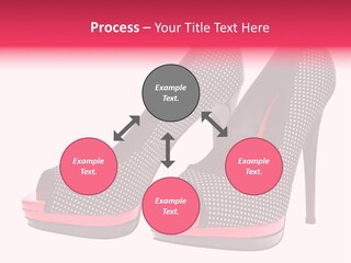 A Pair Of High Heeled Shoes With A Pink Heel PowerPoint Template