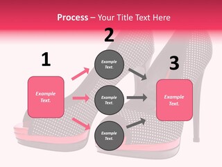 A Pair Of High Heeled Shoes With A Pink Heel PowerPoint Template