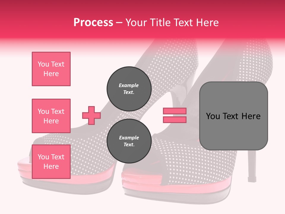 A Pair Of High Heeled Shoes With A Pink Heel PowerPoint Template