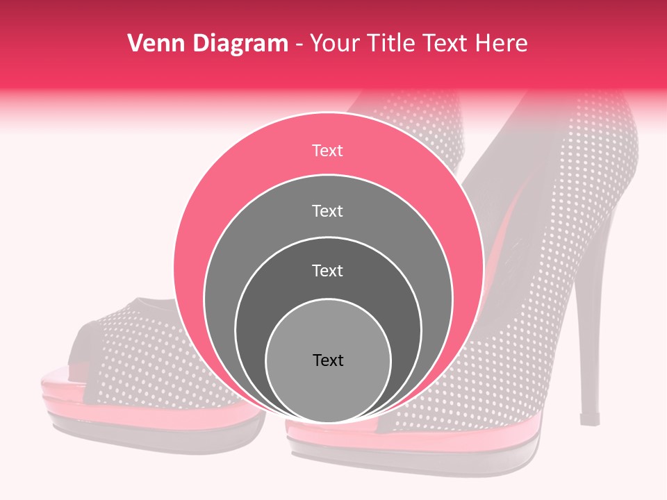 A Pair Of High Heeled Shoes With A Pink Heel PowerPoint Template