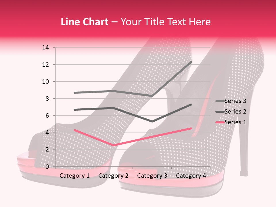 A Pair Of High Heeled Shoes With A Pink Heel PowerPoint Template