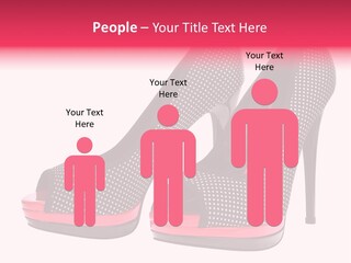 A Pair Of High Heeled Shoes With A Pink Heel PowerPoint Template