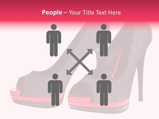 A Pair Of High Heeled Shoes With A Pink Heel PowerPoint Template