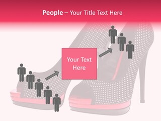 A Pair Of High Heeled Shoes With A Pink Heel PowerPoint Template