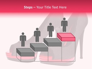A Pair Of High Heeled Shoes With A Pink Heel PowerPoint Template