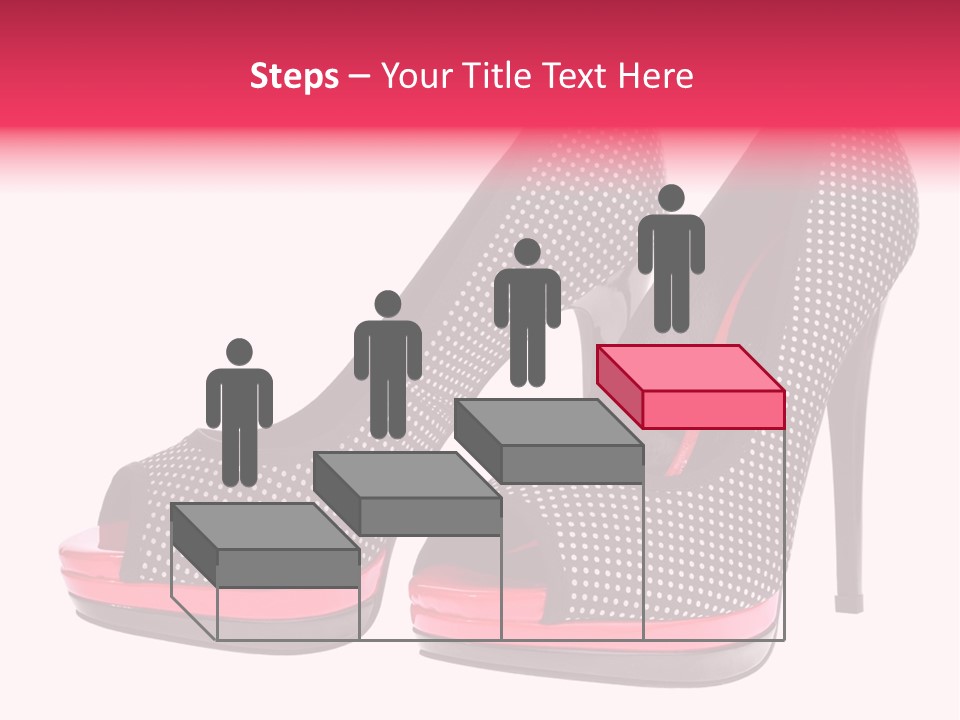 A Pair Of High Heeled Shoes With A Pink Heel PowerPoint Template