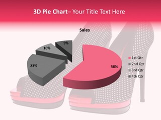 A Pair Of High Heeled Shoes With A Pink Heel PowerPoint Template