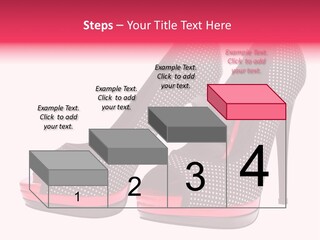 A Pair Of High Heeled Shoes With A Pink Heel PowerPoint Template