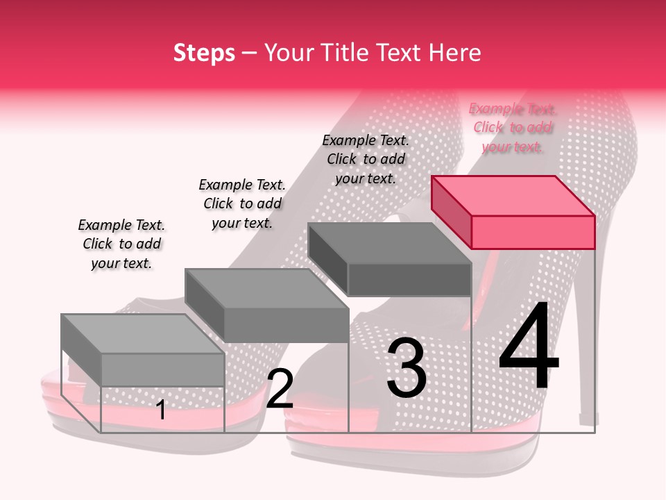 A Pair Of High Heeled Shoes With A Pink Heel PowerPoint Template