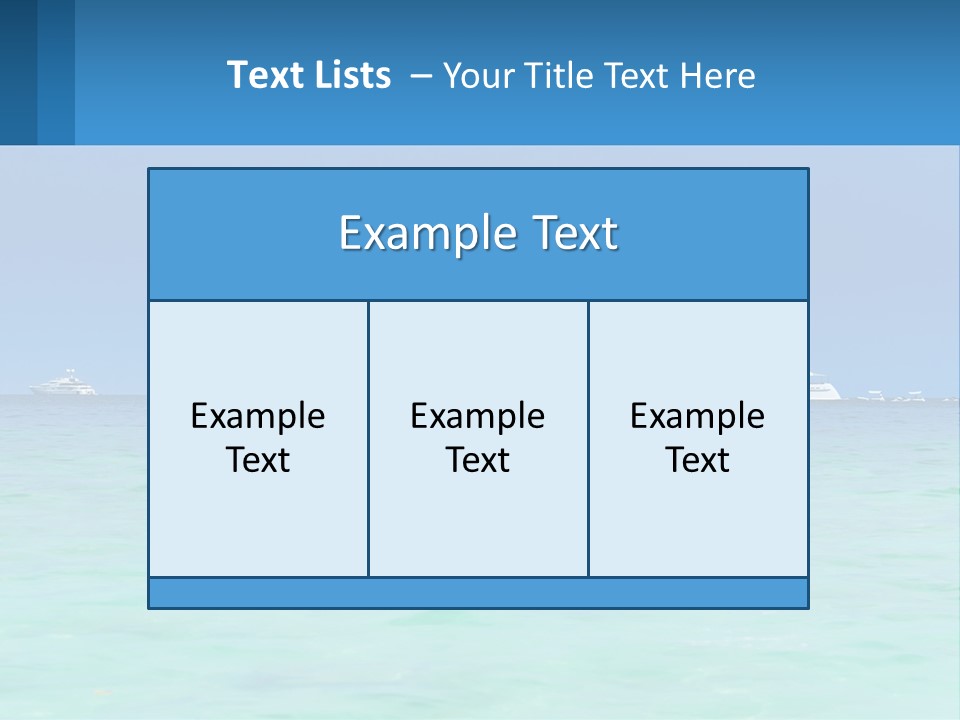 A Boat In The Ocean With A Blue Sky In The Background PowerPoint Template