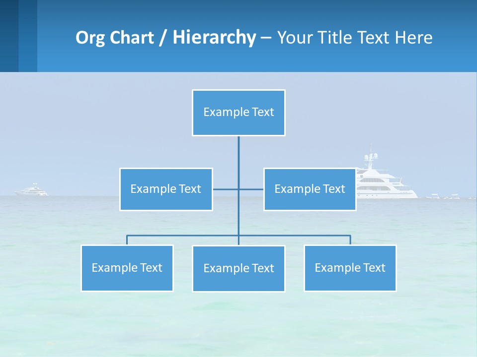 A Boat In The Ocean With A Blue Sky In The Background PowerPoint Template