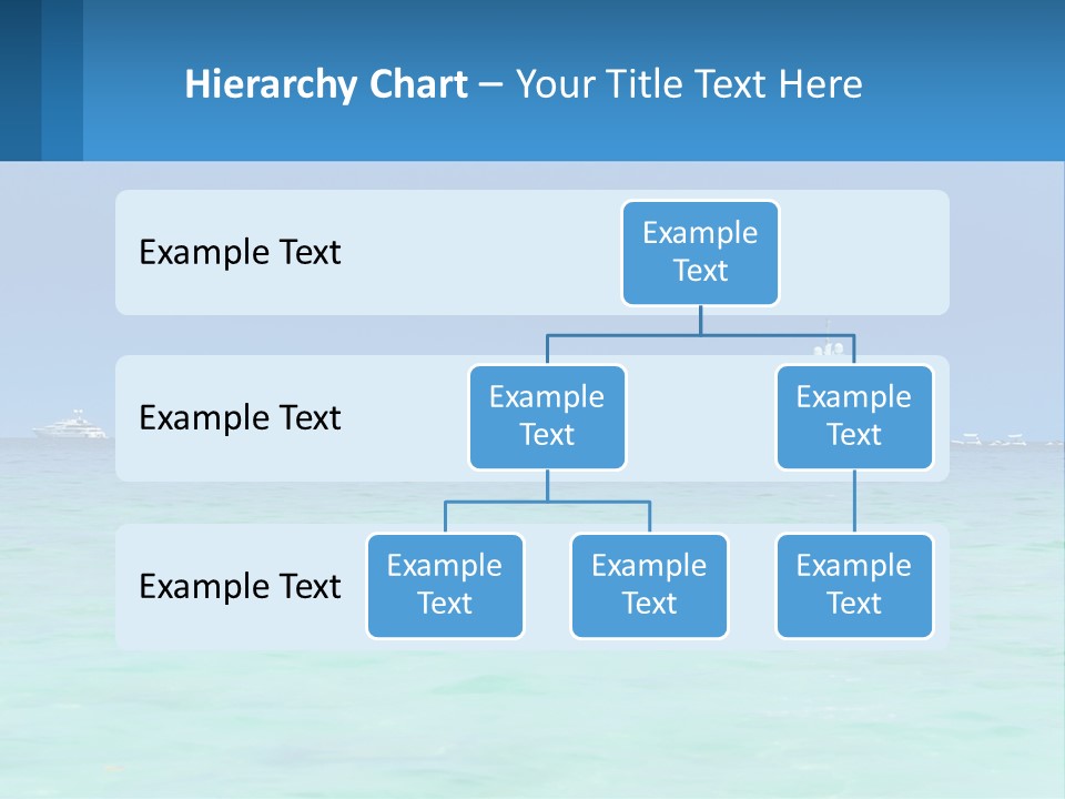 A Boat In The Ocean With A Blue Sky In The Background PowerPoint Template