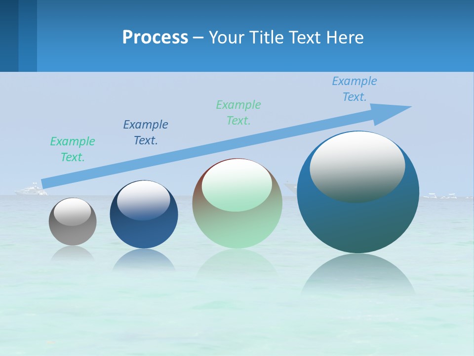 A Boat In The Ocean With A Blue Sky In The Background PowerPoint Template