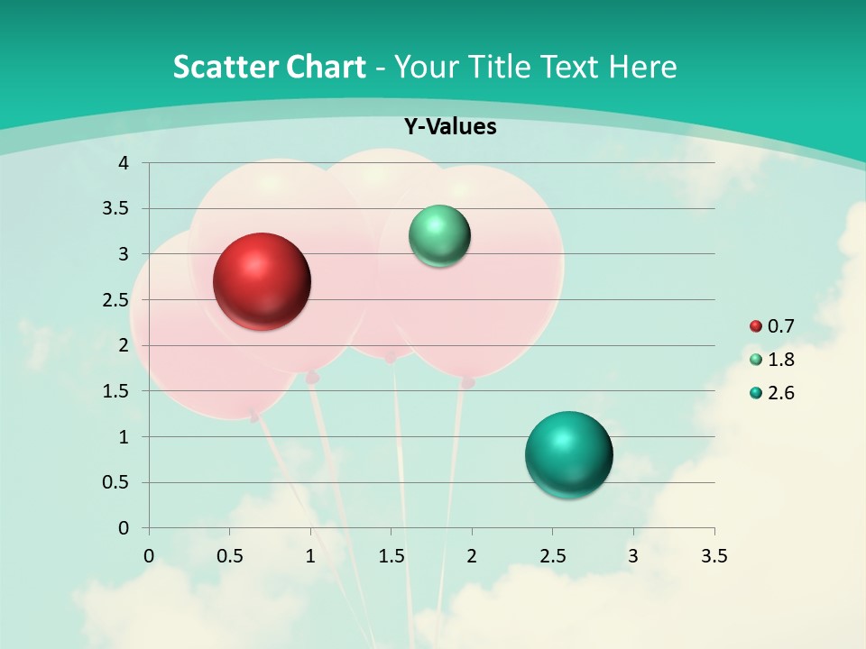 A Group Of Pink Balloons Floating In The Air PowerPoint Template