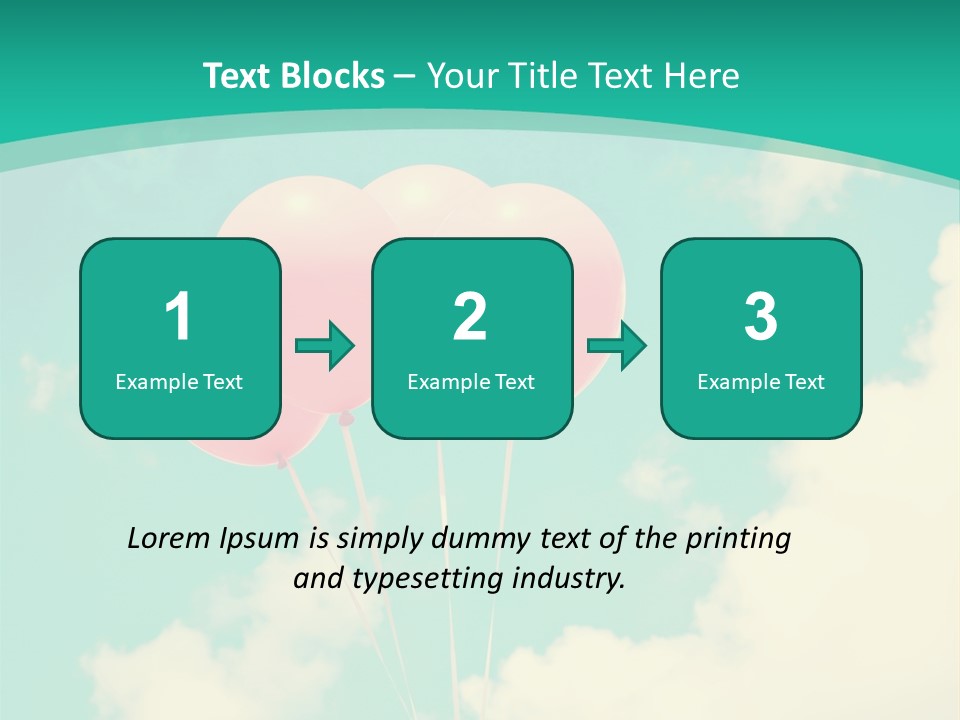 A Group Of Pink Balloons Floating In The Air PowerPoint Template