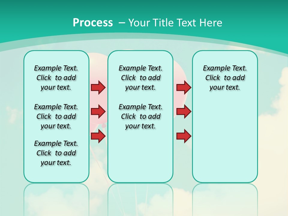 A Group Of Pink Balloons Floating In The Air PowerPoint Template