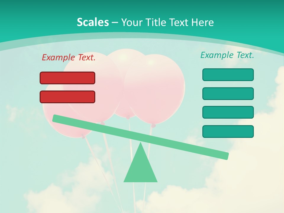 A Group Of Pink Balloons Floating In The Air PowerPoint Template