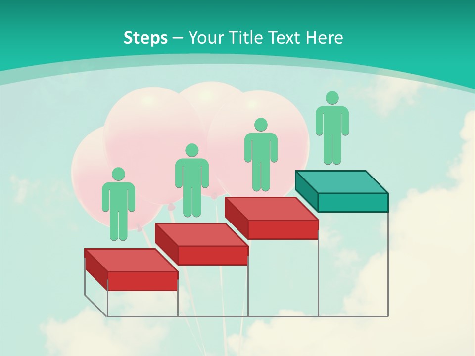 A Group Of Pink Balloons Floating In The Air PowerPoint Template