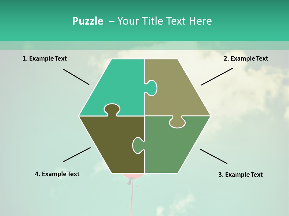 A Red Heart Shaped Balloon Floating In The Air PowerPoint Template