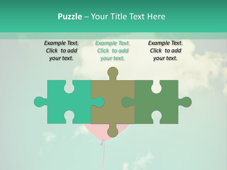 A Red Heart Shaped Balloon Floating In The Air PowerPoint Template