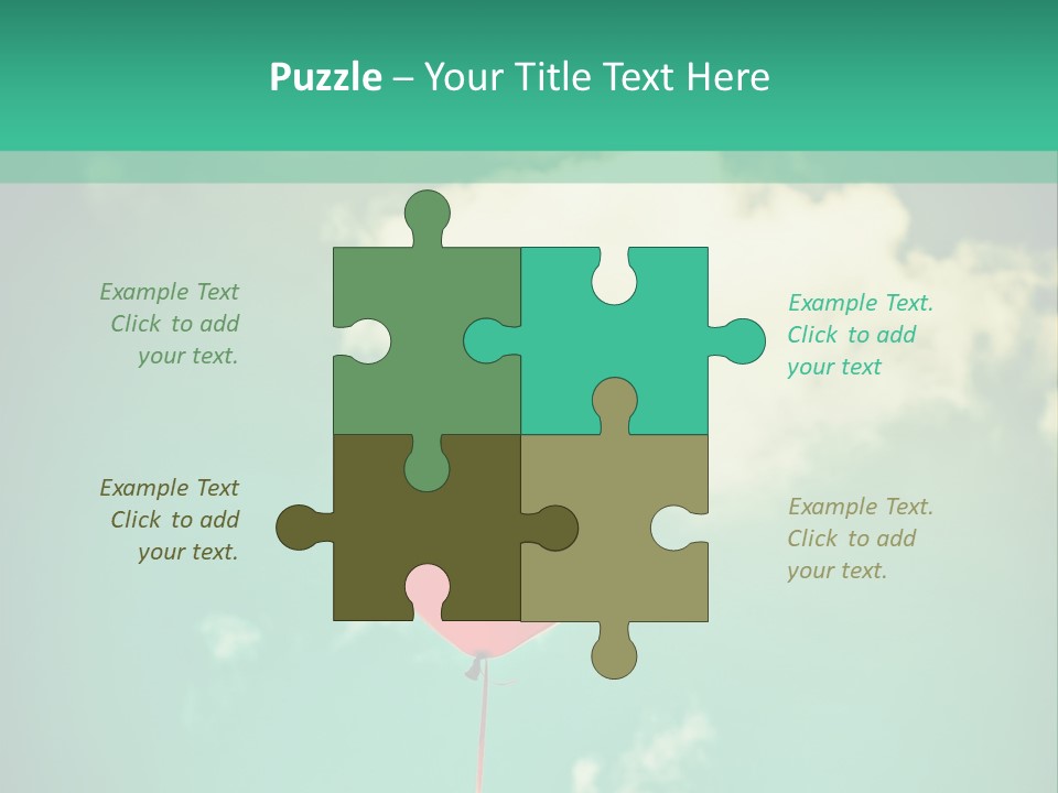 A Red Heart Shaped Balloon Floating In The Air PowerPoint Template