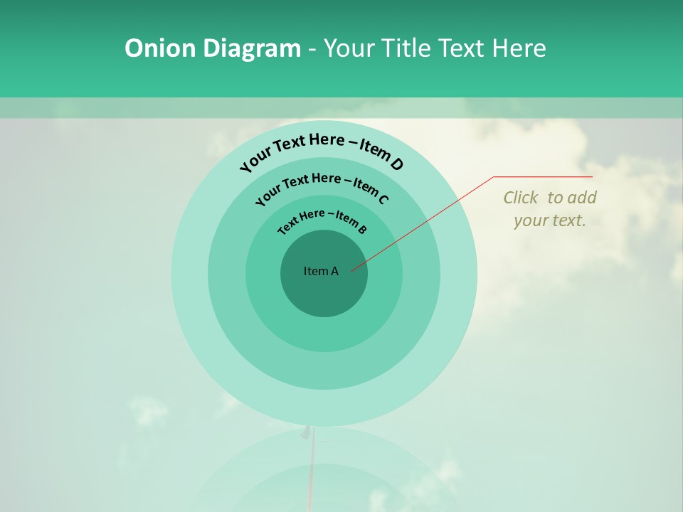 A Red Heart Shaped Balloon Floating In The Air PowerPoint Template