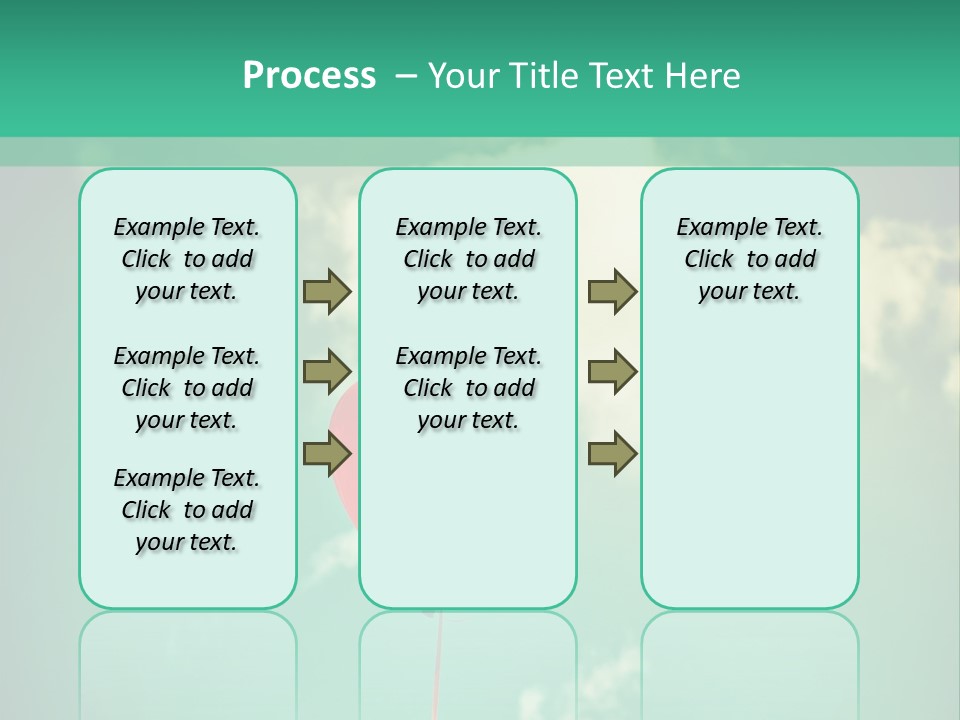 A Red Heart Shaped Balloon Floating In The Air PowerPoint Template