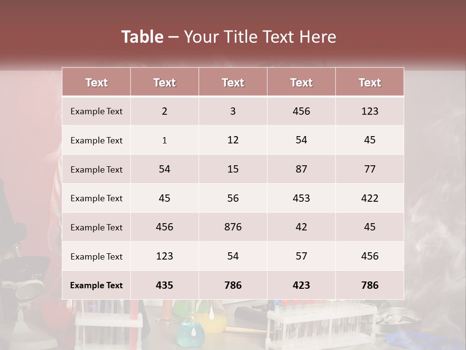 Two Children In Lab Coats Holding Beakles With Smoke Coming Out Of Them PowerPoint Template