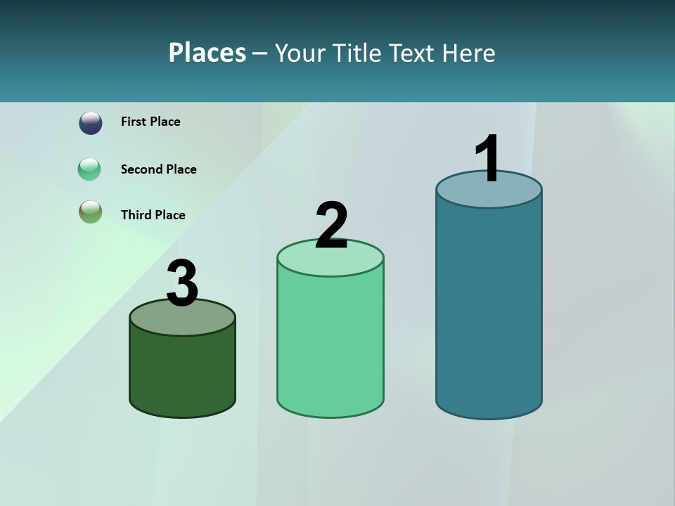 A Blue And Green Abstract Background With A Name Of Presentation PowerPoint Template