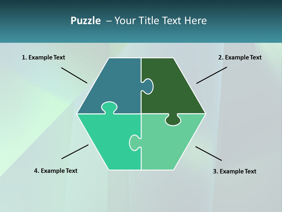 A Blue And Green Abstract Background With A Name Of Presentation PowerPoint Template